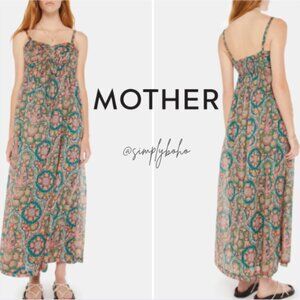 MOTHER The Looking Glass Cotton Maxi Dress Paisley Maxi SIZE XL